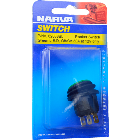 Illuminated 12 volt waterproof switch