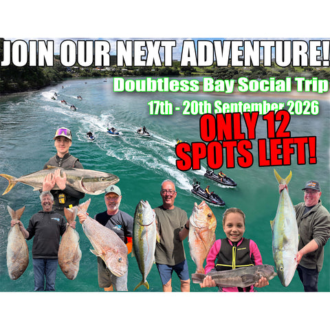 Adventure Fishing - Doubtless Bay, 4 day Jetskifishing social trip September 2026