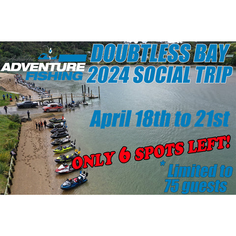 Adventure Fishing - Doubtless Bay, 4 day Jetskifishing social trip April 2024