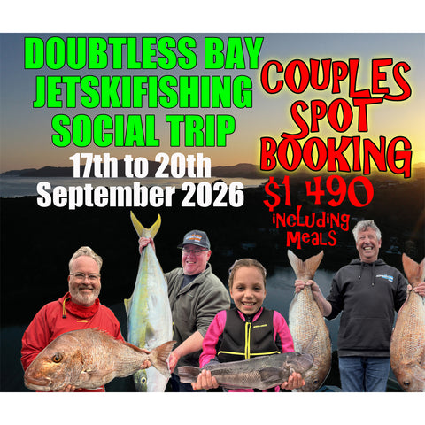 Adventure Fishing - Doubtless Bay, 4 day Jetskifishing social trip September 2026