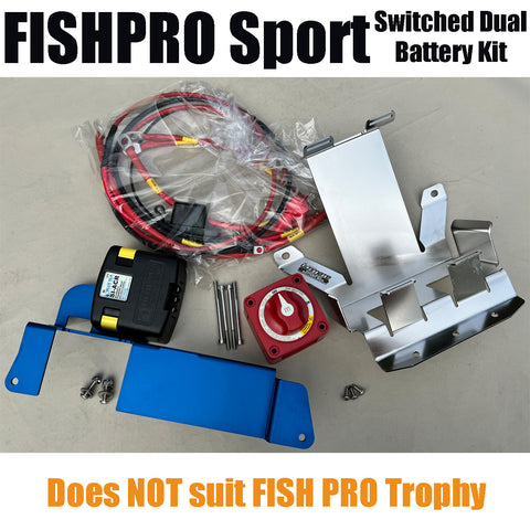 Auxiliary switchable battery kit to suit Sea-Doo FISH PRO Sport