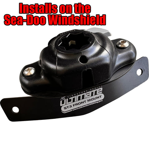 Windshield Ultimate ST3 Front Mount for Sea-Doo EXPLORER PRO or ST3 Hull skis fitted with the windshield