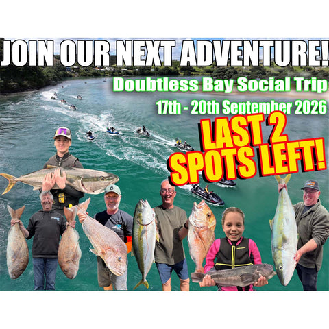Adventure Fishing - Doubtless Bay, 4 day Jetskifishing social trip September 2026