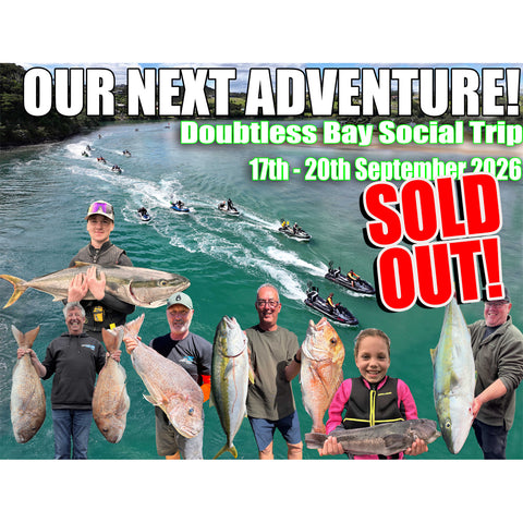 Adventure Fishing - Doubtless Bay, 4 day Jetskifishing social trip September 2026