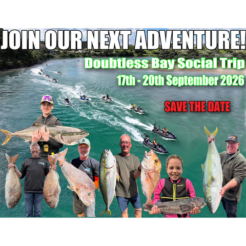 Adventure Fishing - Doubtless Bay, 4 day Jetskifishing social trip September 2026