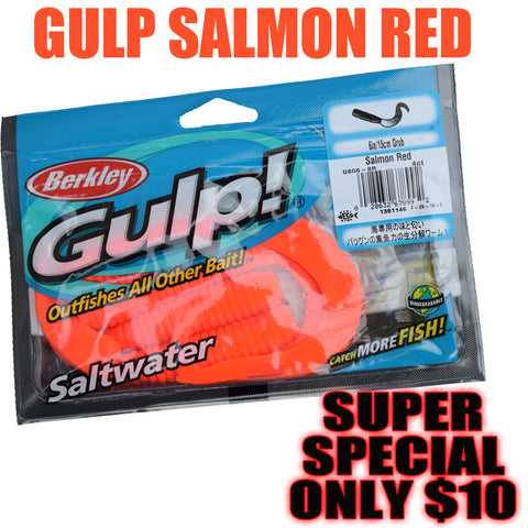 SPECIAL DEAL Gulp Soft Bait -  6" Grub Salmon