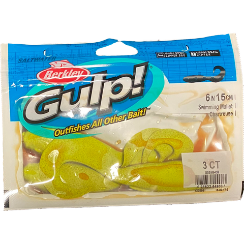 Gulp Soft Bait -  6" Swimming Mullet